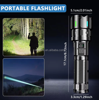 En stock, batterie externe 5000 mAh, lampe torche 1000 lumens, luminosité 30W, charge rapide Type-C et affichage pour le camping et les situations d'urgence