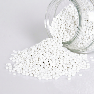 High Quality White CaCO3 Filler Masterbatch Plastic <b>Granules</b> for PE PP Film Injection Extrusion - Product Image 1