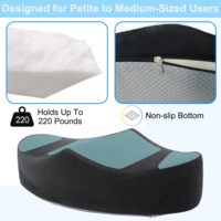 Coussin de rehaussement fessier en mousse à mémoire de forme brésilienne avec support dorsal – Ensemble de coussins confortables et fermes pour BBL