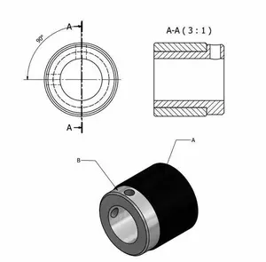 Mling — multipôles magnétiques sans contact, monté, Transmission magnétique en acier inoxydable, composant mécanique