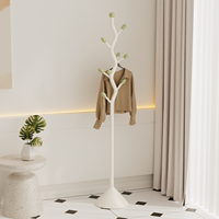Porte-manteau sur pied blanc style crème, porte-manteau mural pour la maison, porte-manteau en métal pour l'entrée du salon