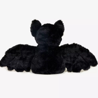 Best-seller Halloween Europe et Amérique : Peluche chauve-souris gothique style Ins, jouet en peluche animal fantastique sombre, doux et apaisant