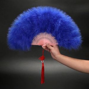 Éventail à plumes de style chinois pour la danse DJ, la décoration de fêtes et les cadeaux, fournitures de fête - Product Image 2