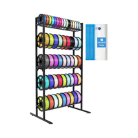 Support de rangement pour filament d'imprimante 3D écologique, réglable, 5 niveaux, en métal robuste, léger (2,5 kg), sur pied