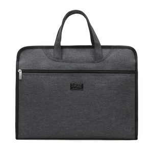 Sac pour ordinateur portable en polyester imperméable, sacoche d'affaires, sac fourre-tout portable, grande capacité, Oxford, bureau, unisexe, logo personnalisé, sac pour ordinateur portable - Product Image 1