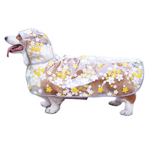 Poncho Impermeable con Estampado Floral para Perros, para Corgis, Perros Medianos, Dobermans, Samoyeds, Golden Retrievers, Ropa de Viaje Impermeable de TPU - Product Image 5