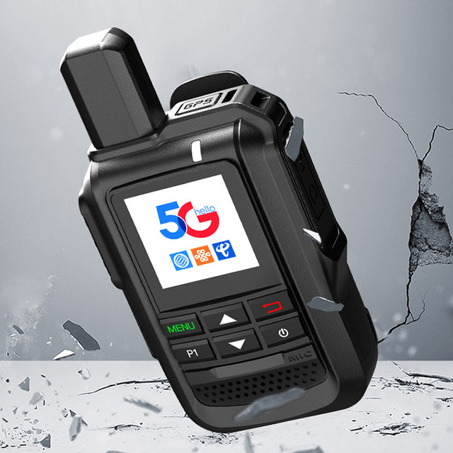 Binqi BQ-510 5G POC Walkie Talkie Zello PTT 5W Output >50km Range 1000-1500mAh Battery English Portable Two-Way Communication