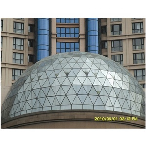 Geodätisches Kuppel gebäude Metall konstruktion konstruktion <span class=keywords><strong>mit</strong></span> hochfestem, einfach zu montieren dem Glasfassade gebäude - Product Image 5