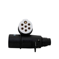 Prise adaptateur électrique en plastique 12V 7 broches 7 canaux pour connecteur de tracteur pièces et accessoires de remorque