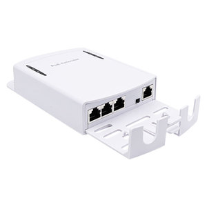Répéteur PoE IEEE802.3af/at étanche 3 ports 30W (100 mètres 10/100 Mbps pour caméra CCTV/IP) Switch 0,8 Gbit/s - Product Image 4