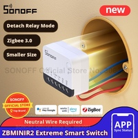 Interrupteur intelligent S-MATE Zigbee 3.0, relais détachable, taille plus petite, signal plus large, télécommande, système de maison intelligente Alexa, certifié CE/FCC