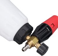 1/4 connecteur rapide, adapté au pistolet de nettoyage haute pression, pistolet à mousse 1 litre pistolet à bulles de neige distributeur de savon