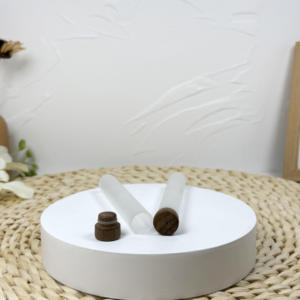 Échantillon gratuit 15ml 20ml 25ml 30ml 35ml 50ml tube à essai en verre transparent à fond plat avec bouchons en liège - Product Image 3