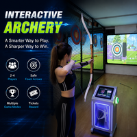 Juego de Tiro con Arco para Niños, Juego Interactivo de Proyección de Tiro con Arco para Interiores, Equipo para Atracciones de Parques Infantiles
