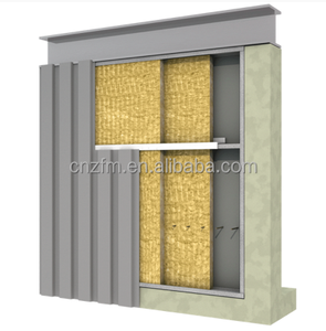 Hej công nghiệp tòa nhà thấp tầng/không chịu tải bên ngoài bức tường đá len ban Acoustic cách nhiệt 80-100kg/m3 - Product Image 5