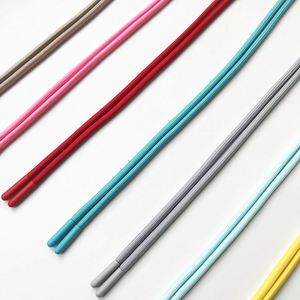 เชือกผูกฮู้ดดี้ซิลิโคนหลากสีสำหรับเสื้อผ้า พร้อมปลายเชือกพลาสติก - Product Image 1