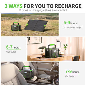 EBL - Estación de Energía Portátil de 500 Vatios al Mejor Precio, Estación de Energía Solar Portátil para Exteriores de 500 W - Product Image 4