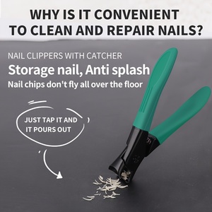 Nuevo cortaúñas de acero inoxidable, diseño de uñas gruesas de gran apertura, tijeras de gama alta multifuncionales para uso en adolescentes/adultos/niños - Product Image 3