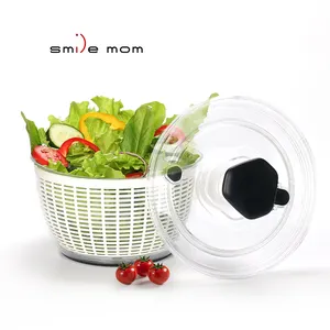 Mixer Salad elektrik plastik, Mixer Salad elektrik, pengiris, pencuci sayuran buah, dan pengering, Spinner sayuran dapur besar