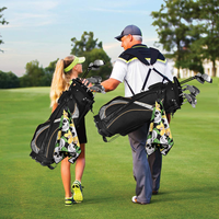 Serviette de golf magnétique en microfibre à sublimation, serviette de golf magnétique personnalisée avec logo et crochet, vente à chaud