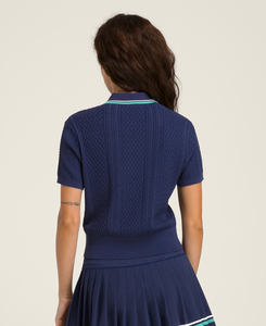 <span class=keywords><strong>Polo</strong></span> respirant à col en V pour femmes jupes de <span class=keywords><strong>tennis</strong></span> de golf OEM ODM vente en gros vêtements de <span class=keywords><strong>tennis</strong></span> à demi-plis du fabricant avec perforations - Product Image 3