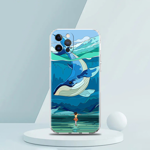 <span class=keywords><strong>Per</strong></span> iPhone 15 16 14 13 12 Mini 11 Pro XS X XR SE 7 8 Plus Cover in Silicone trasparente Orca oceano adorabile custodia <span class=keywords><strong>per</strong></span> telefono - Product Image 5