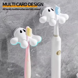 Soporte para cepillos de dientes, ventosa para toallas con diseño atractivo, gancho multifuncional, gancho sin daños, organizador de pared - Product Image 4