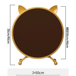 Espejo de maquillaje LED redondo con luz, espejo de tocador para dormitorio y dormitorio universitario - Product Image 5