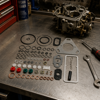 7135 110 Set Lengkap Seal Gasket O Ring Washer Tembaga untuk Injektor Bahan Bakar Diesel, Kit Perbaikan dan Perombakan
