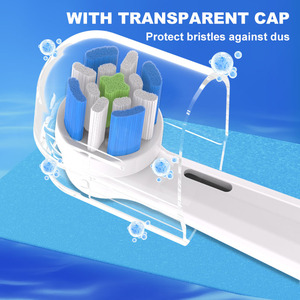 Cabezal de cepillo de dientes eléctrico compatible con <span class=keywords><strong>Oralb</strong></span> <span class=keywords><strong>IO</strong></span> Series, Limpieza Profunda, paquete de 4 cabezales de cepillo de dientes <span class=keywords><strong>Io</strong></span> con patente - Product Image 3