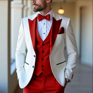 Costumes de <span class=keywords><strong>mariage</strong></span> <span class=keywords><strong>pour</strong></span> hommes de haute qualité en gros, costumes slim fit, smoking 3 pièces, costumes de cérémonie <span class=keywords><strong>pour</strong></span> hommes - Product Image 4