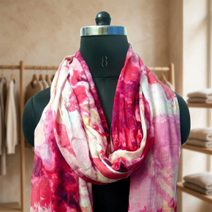 Vibrant Viscose Floral Women's Pashmina Soft Elegant Long Scarf Summer Traditional <b>Shawl</b> Digital Print MAYURI CREATIONS Stock - Product Image 3