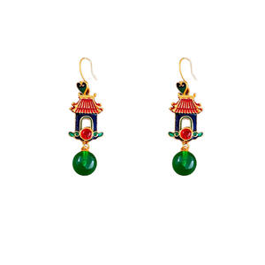 أقراط على شكل قلب بشرابة ذهبية بأسلوب صيني جديد، تصميم عتيق فاخر بأسعار معقولة، خطاف أذن جميل يناسب جميع الأذواق - Product Image 5