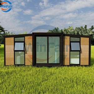 Winfair Gấp Prefab Modular 2 Phòng Ngủ Nhà Mở Rộng Đúc Sẵn Hiện Đại Biệt Thự Sang Trọng 20ft Container Nhà Ấn Độ - Product Image 3