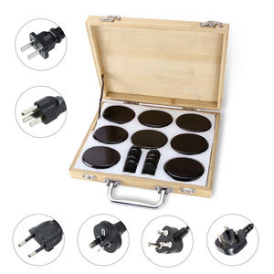 Un conjunto de <span class=keywords><strong>piedras</strong></span> de masaje caliente, masajeador de <span class=keywords><strong>piedras</strong></span> de energía volcánica <span class=keywords><strong>para</strong></span> <span class=keywords><strong>spa</strong></span> con calentador - Product Image 3