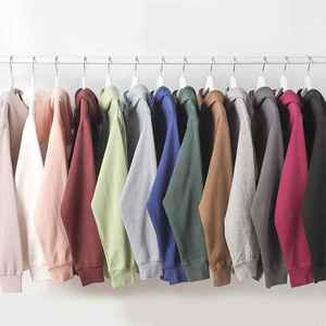 เสื้อสเวตเตอร์สวมหัวผ้าฝ้าย100% สำหรับผู้ชายและผู้หญิงเสื้อฮู้ดและสเวตเตอร์ระบายอากาศแบบกำหนดเองโลโก้ - Product Image 1