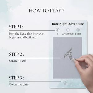 Juego de Cartas Personalizado con 40 Ideas para Citas Nocturnas para Parejas, Baraja de Citas Única para Rascar, Excelente Regalo Romántico para Bodas - Product Image 2