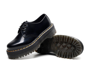 Zapatos de Cuero con Suela Gruesa, Estilo Otoñal, con Cordones, Aumentan la Estatura, Transpirables, Lujosos y Duraderos - Product Image 6