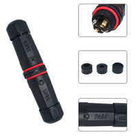 Conector Impermeable M20 IP68 32A 450V de Alta Potencia, Bloque de Terminales de 4 Pines con Fijación por Tornillo para Iluminación LED Exterior