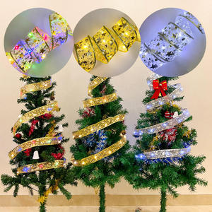<span class=keywords><strong>Ruban</strong></span> de Noël de 5 m avec lumières LED, <span class=keywords><strong>ruban</strong></span> lumineux féerique, décoration de Noël, lumières LED de Noël pour arbre avec clé - Product Image 1