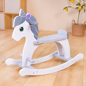 Cheval à bascule en bois style licorne, jouet à bascule pour enfants, cadeau de vacances pour enfants - Product Image 2