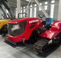 Tracteur chenillé multifonctionnel KATOCASE pour usage agricole (rizière, terres arides et vergers) avec boîte de vitesses et roulements, rayon de braquage court