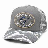 Casquette Trucker Snapback 5 Panneaux en Maille Personnalisable pour Hommes et Femmes, Protection Solaire Respirante pour la Pêche en Haute Mer et Activités de Plein Air