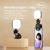 Lampe LED portable pour selfie, mini lumière d'appoint rechargeable pour téléphone, lampe de nuit USB à pince pour ordinateur portable, tablette, vidéo TikTok