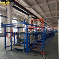 Machine d'électrodéposition, Ligne de placage suspendue, Ligne de galvanisation / Usine de placage au zinc pour tiges filetées / Équipement de placage au cuivre