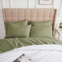 Ensemble de draps et taies d'oreiller en coton 100% de luxe en gros, 4 pièces