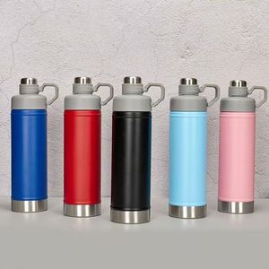 Bouteille en acier inoxydable personnalisée avec impression, 700 ml, thermos à double paroi isolé avec poignée, pour le sport - Product Image 6