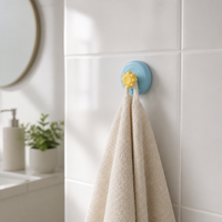 Crochets muraux à ventouse sans couture, adhésifs puissants en ABS pour salle de bain et cuisine, sans perçage