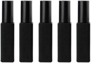 Mini Botella de Perfume de Viaje de 5ml 10ml, Negra Mate, Vacía, con Pulverizador de Aluminio y Rosca de Vidrio, Impresión Serigrafiada, 2 Piezas - Product Image 2
