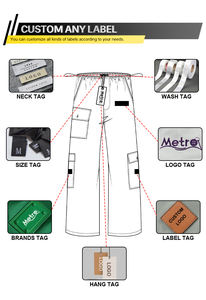 Pantaloni da ginnastica personalizzati di alta qualità con Logo ricamato pantaloni da ginnastica in Nylon <span class=keywords><strong>per</strong></span> regolare le gambe larghe pantaloni da ginnastica a righe laterali - Product Image 4